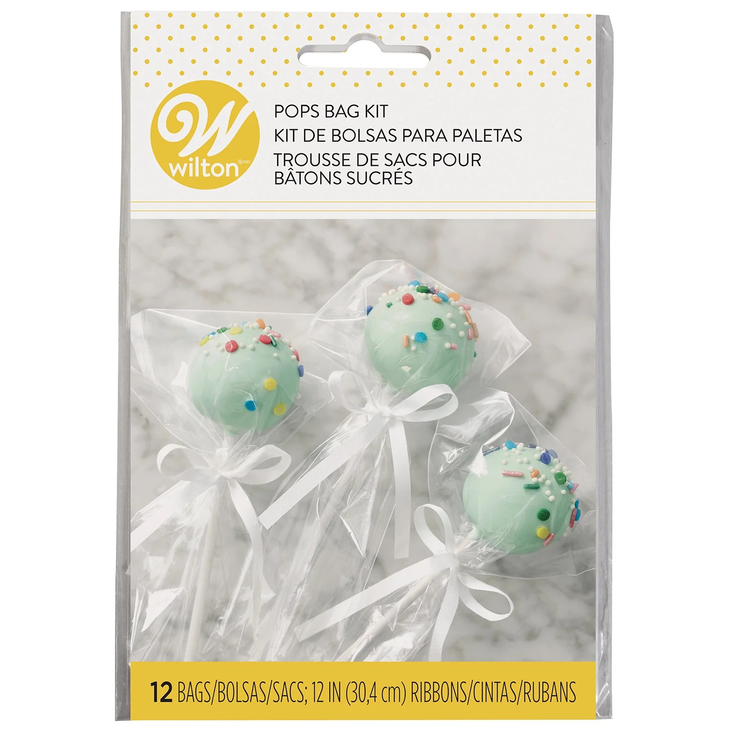 Wilton Treat and Cake Pops Bag Kit, Clear and White, 12-Count | Walmart (US)