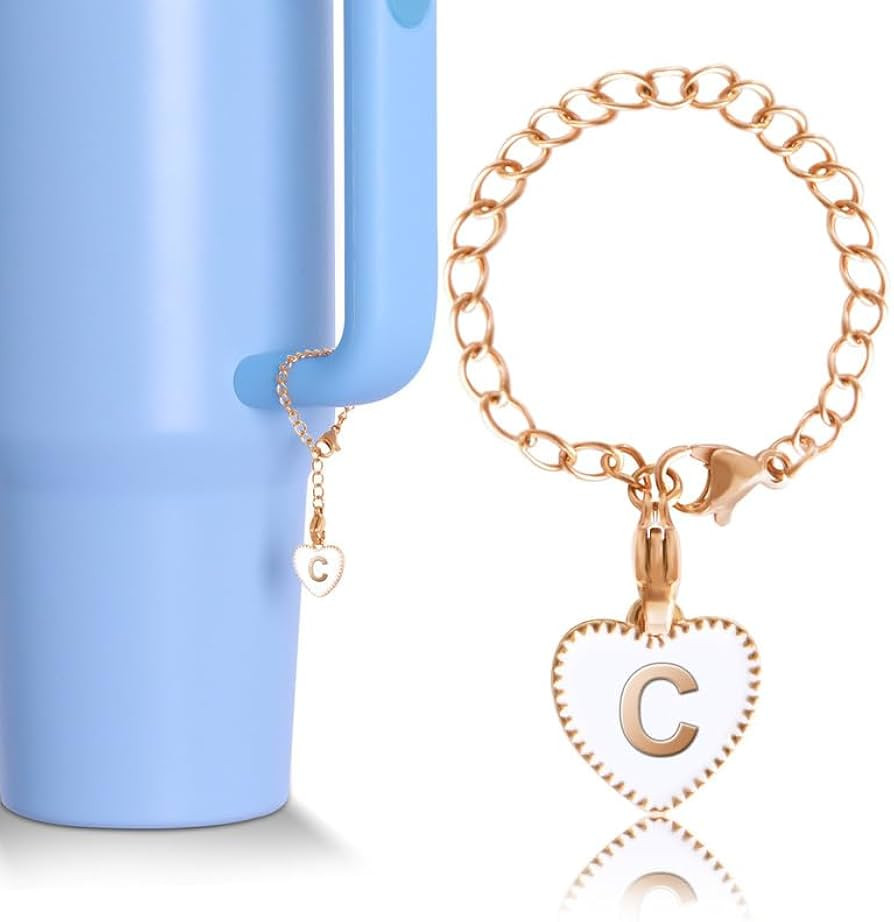 OriJoy Letter Charm Accessories for Stanley Cup, Name ID Letter Handle Charm For Stanley/Simple M... | Amazon (US)