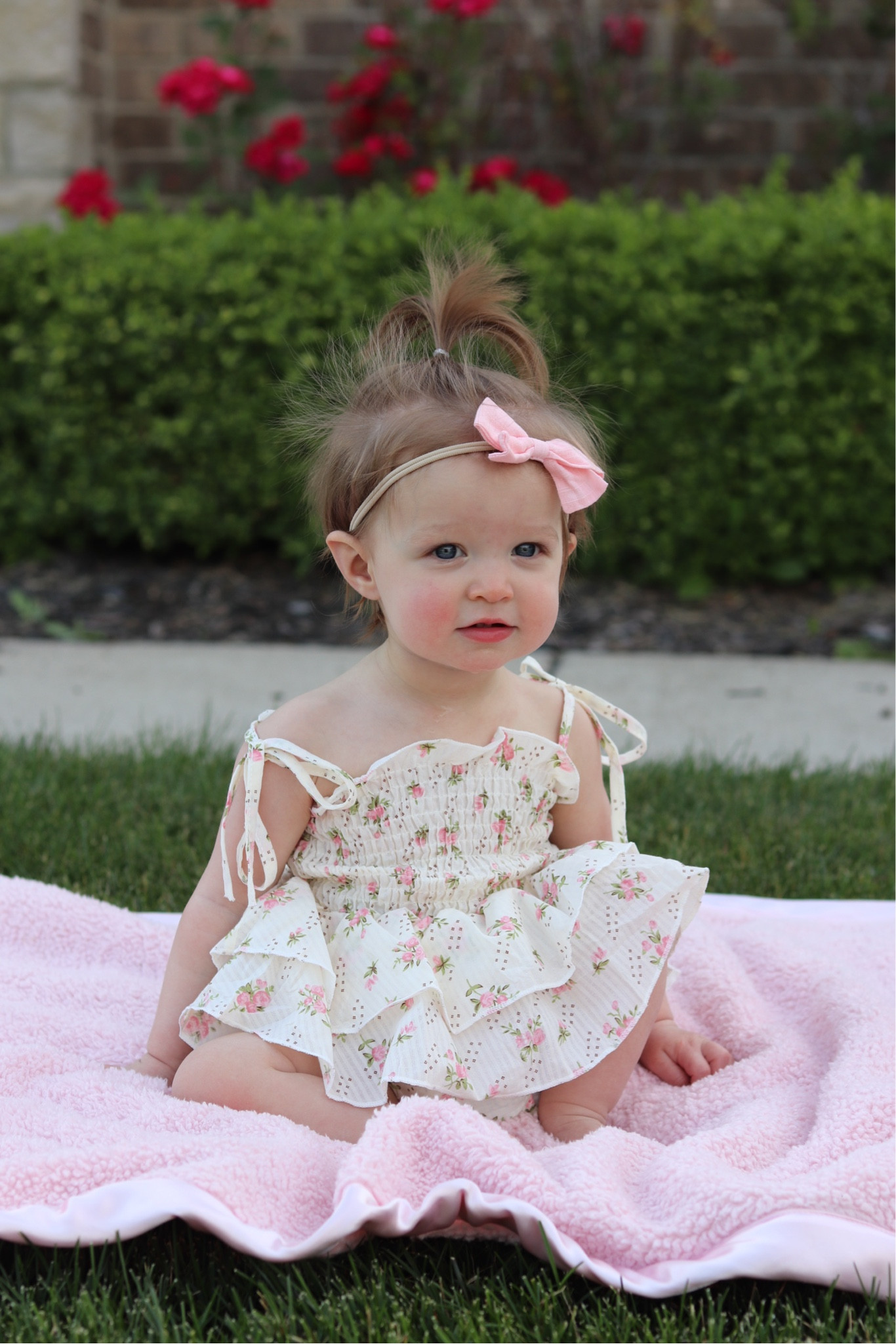 Adorable baby girl outfit perfect for milestone photos or a special event! Floral dress that comes with a matching headband but I used a pink bow from another Amazon set I purchased


Pink baby blanket, baby girl, floral, afforable, amazon finds, cute looks, ruffles, beige, white, monthly milestones, 11 month old, one year old, outdoor photos, summer, spring 

#LTKfindsunder50 #LTKbaby #LTKparties