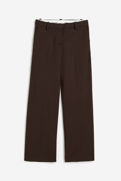 Pantalón de vestir - Marrón oscuro - MUJER | H&M ES | H&M (FR, IT, ES, PT, BE)