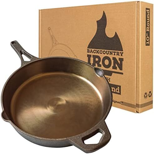 Backcountry Iron Round Wasatch Smooth Cast Iron Skillet (10 Inch), Bronze | Amazon (US)