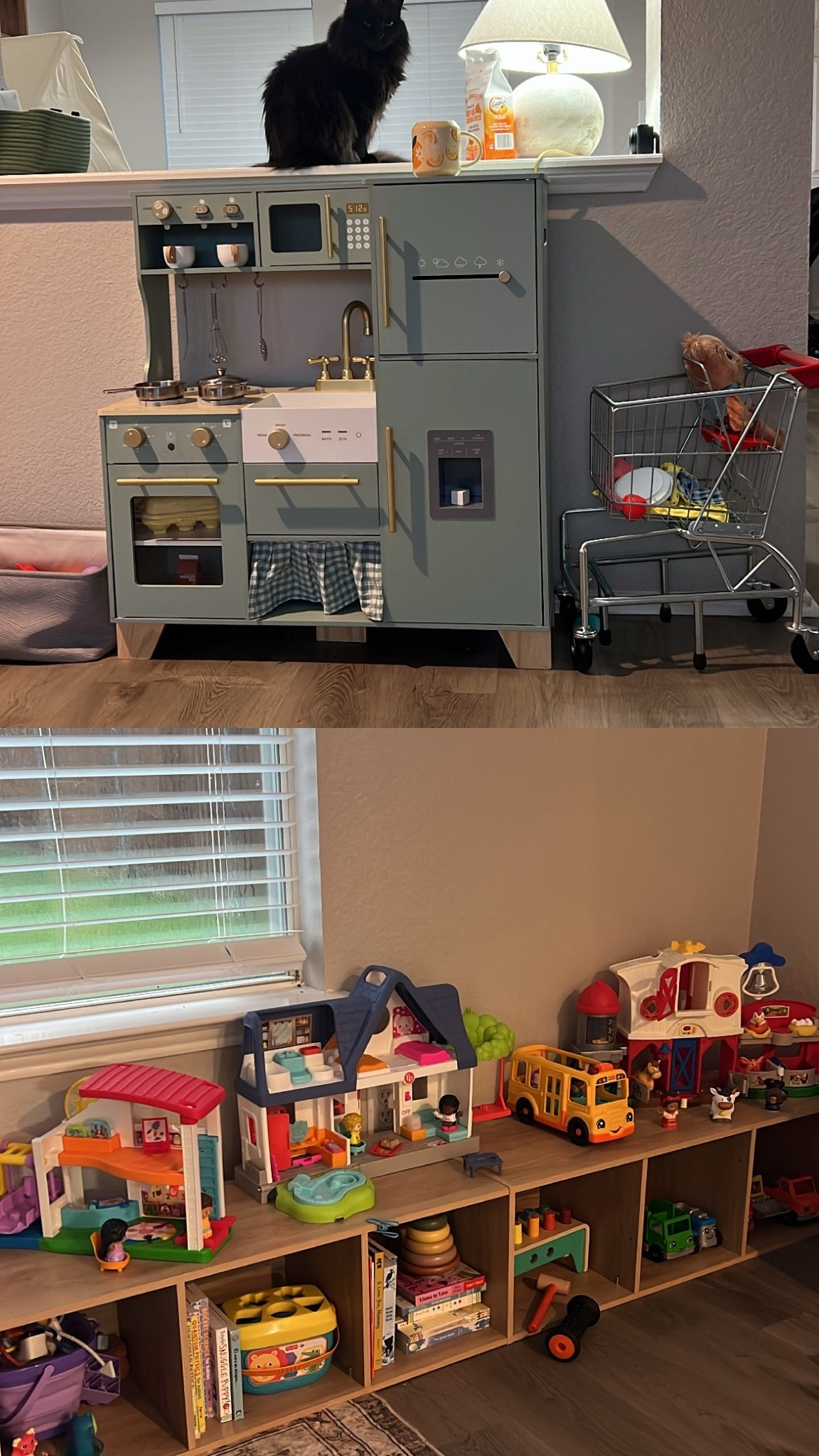 creating a little kitchen wonderland 🍃🍊
This sage green Montessori kitchen is the cutest addition to our home. Its minimalist design and kingdom pattern make it so aesthetic, and it’s the perfect size for toddlers! Pairing it with her sturdy shopping stroller (no tipping over here!) and Montessori shelf full of Fisher-Price Little People toys and Montessori books makes it all come to life. Loving these Prime Day finds that make playtime educational and fun—everything linked below! ✨
#AmazonPrimeFinds #MontessoriToys #ToddlerPlaytime #MomLife #MontessoriAtHome #LearningThroughPlay #FisherPriceToys #KidsPlayroom #ToddlerToys #PrimeDayDeals #MomStyle #PlayroomGoals #MontessoriStyle #KidsKitchen #ShoppingStroller #ToysForToddlers

#LTKKids #LTKHome #LTKSaleAlert