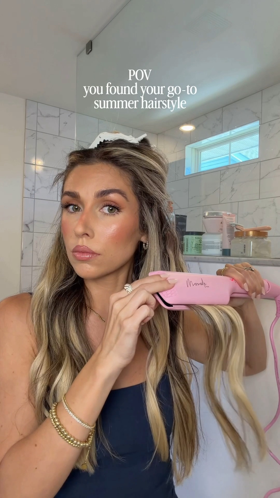 The perfect textured tousled beach wave combo 🌊✨🤍 my summer hair dreams have been brought to life!!! Even with using two hair tools, this is easy, effortless and will last for days. The ideal summertime hair if you ask me and perf for a beach trip! 

Comment HAIR to get everything that I used for this summer hairstyle sent over to you directly! As always, you can find this look and even more hair & beauty faves of mine in my LTK! 

#hairtutorial #summerhair #beachwaveshair #mermaidhair #hairstyles

#LTKgrwm #LTKBeauty #LTKselfcare