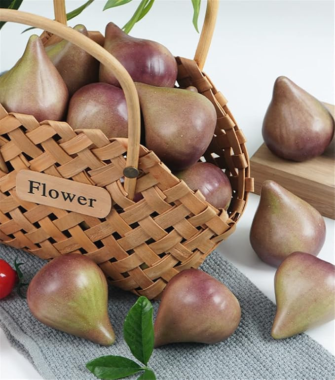 8PCS Realistic Artificial Fruits Lifelike Decorative Fig Photography Props Home Decoration | Amazon (US)