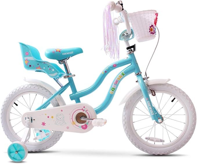 COEWSKE Kids Bike 14-16 Inch Bicycle with Training Wheels for Ages 3 to 7 Years Old Boys and Girl... | Amazon (US)