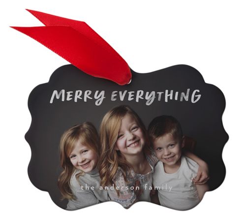 Merry Everything Metal Ornament | Christmas Ornaments | Shutterfly | Shutterfly