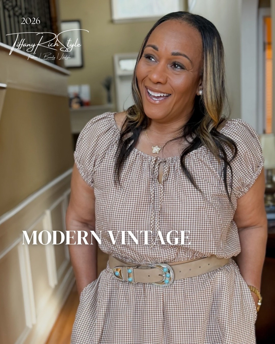 Modern vintage vibes for spring 

This gingham dress paired with a statement belt gives effortless structure while keeping it soft and feminine—perfect for everyday styling with a polished touch.

#SpringStyle #GinghamStyle #FeminineStyle #Over40Style #LTKStyle