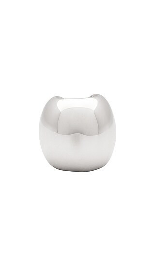 Ettika Chunky Metal Ear Cuff in Metallic Silver. | Revolve Clothing (Global)