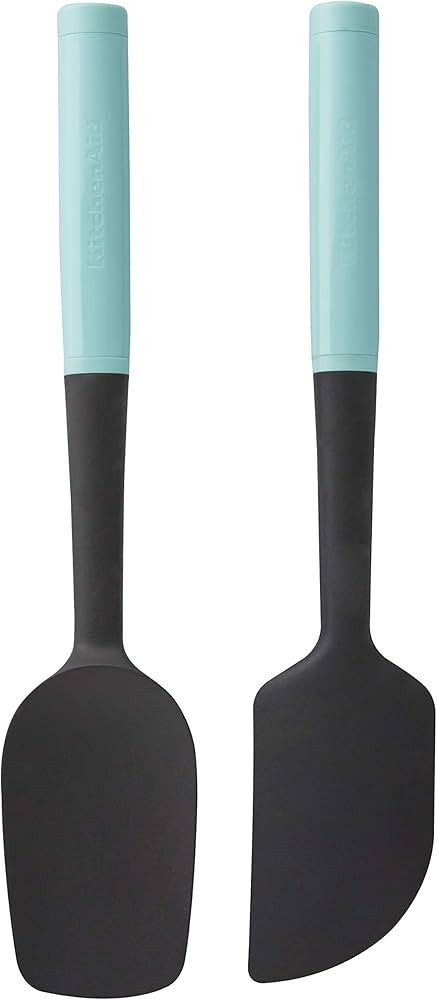KitchenAid KQ437OHAQA Universal Spatula Set, 2-Piece, Aqua | Amazon (US)