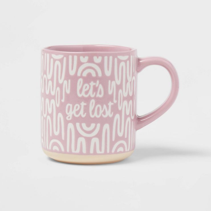 16oz David 'Let's Get Lost' Drinkware Mug Lavender - Opalhouse™ | Target