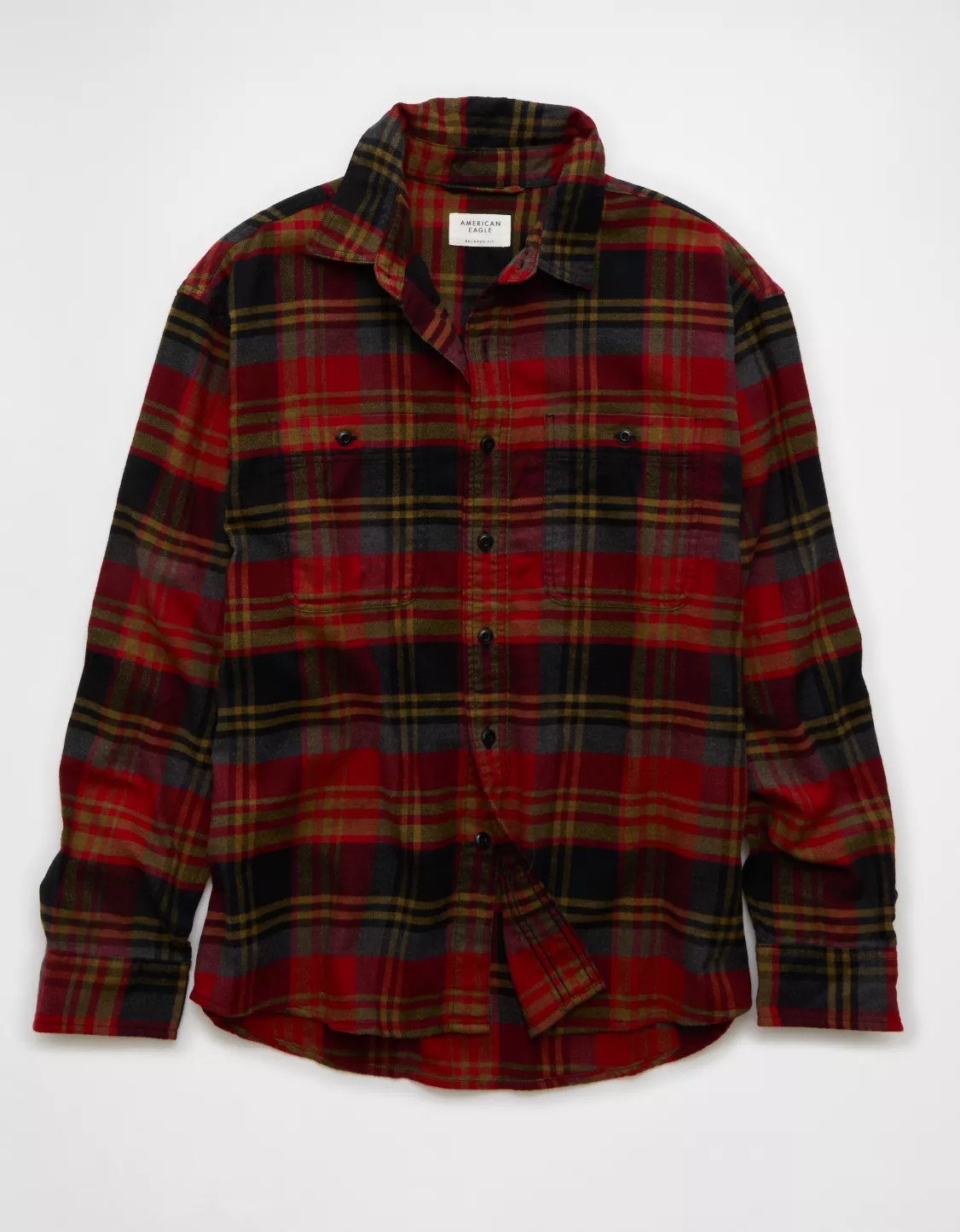 AE Relaxed Fit Everyday Flannel Shirt | American Eagle Outfitters (US & CA)