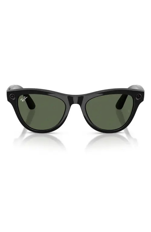 Ray-Ban Meta Skyler Gen 2 AI Glasses in Shiny Black /Green at Nordstrom | Nordstrom