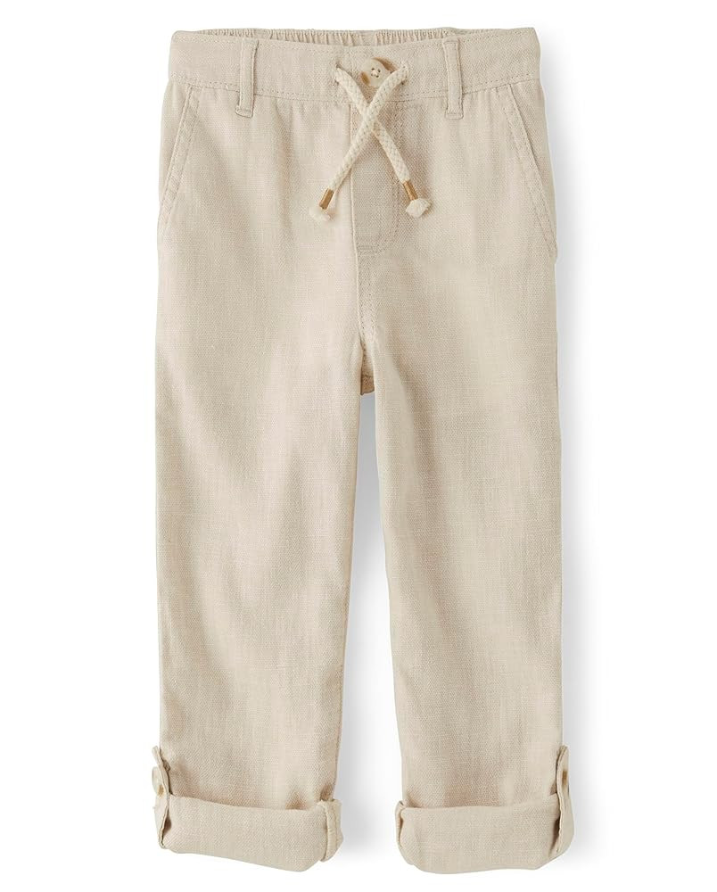 Gymboree Boys and Toddler Pull on Linen Pants | Amazon (US)
