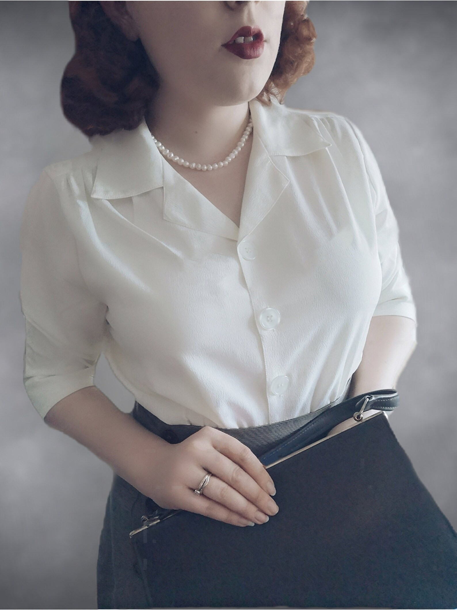 Work Blouse (4 colours) - Reproduction Vintage 1940s-1950s | Etsy (UK)