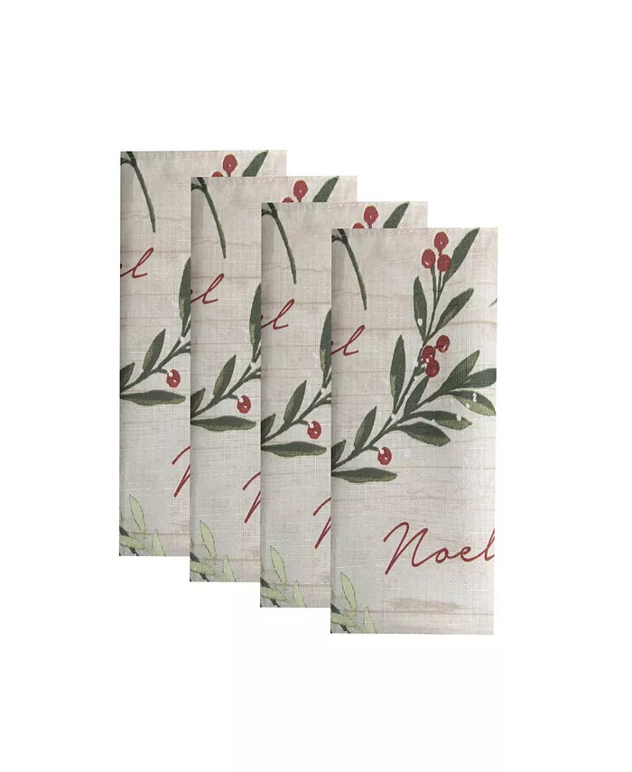 Holiday Tree Trimmings Napkins, Set of 4 | Macy's