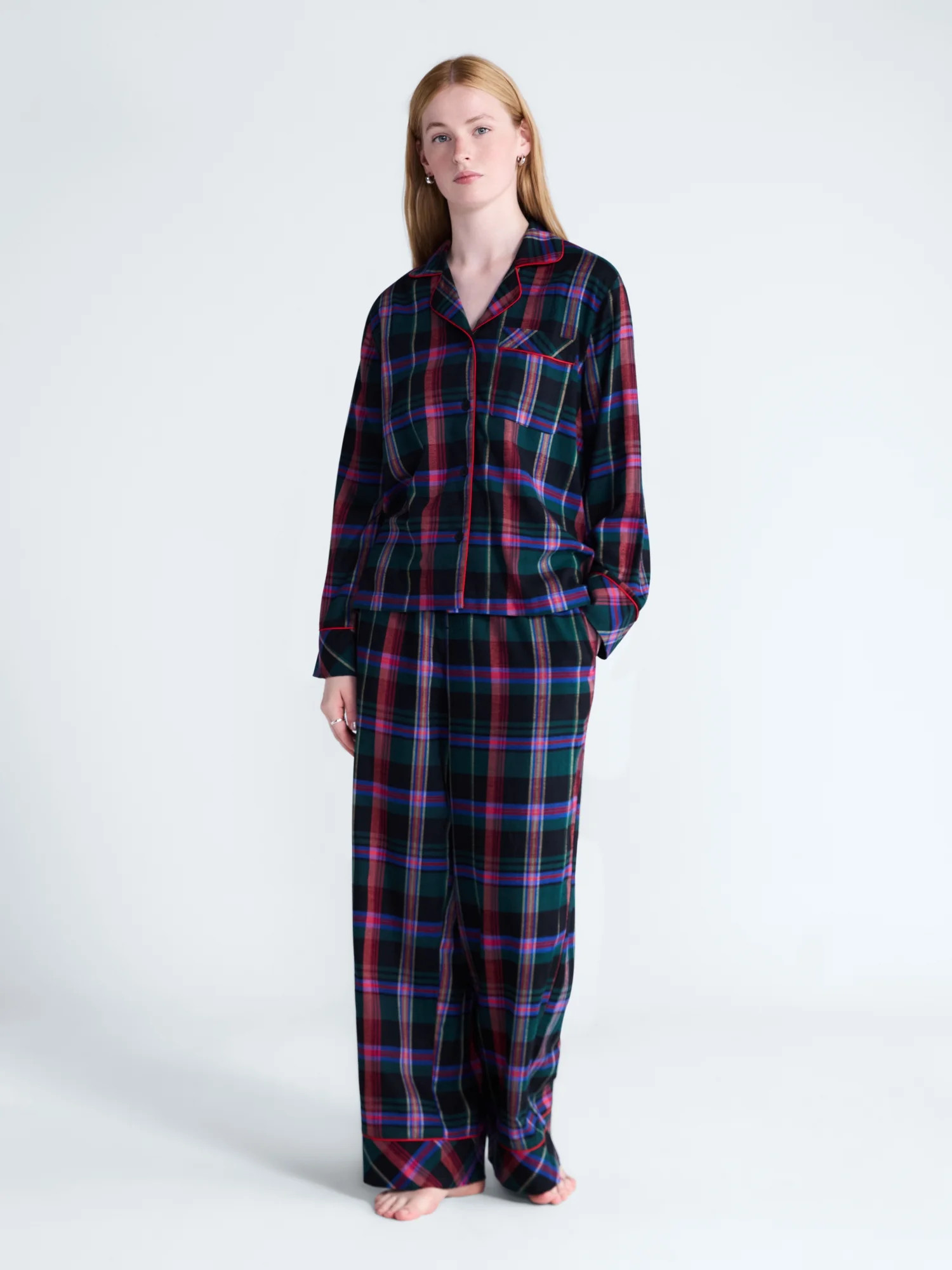 Free Assembly Matching Family Pajamas Men's Top and Pants Gift Set, 2-Piece, Sizes XS-3X | Walmart (US)