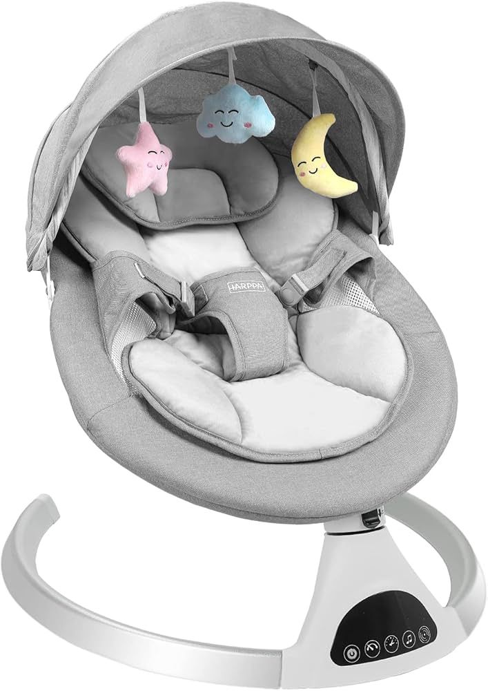 HARPPA Electric Baby Swing for Infants to Toddler, Portable Babies Swinger for Newborn Boy and Gi... | Amazon (US)
