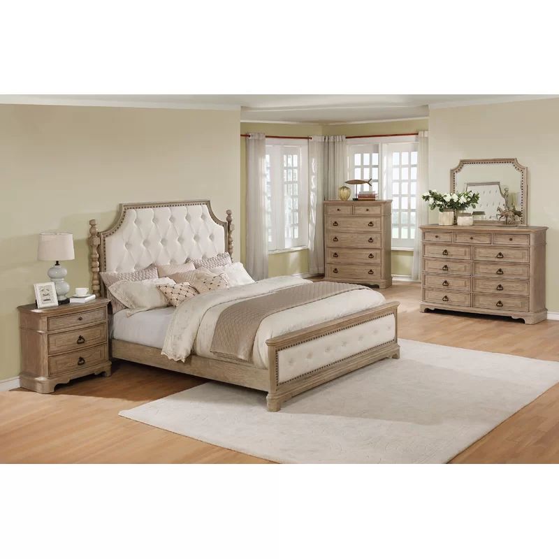 Pennington Upholstered Standard 5 Piece Bedroom Set | Wayfair North America