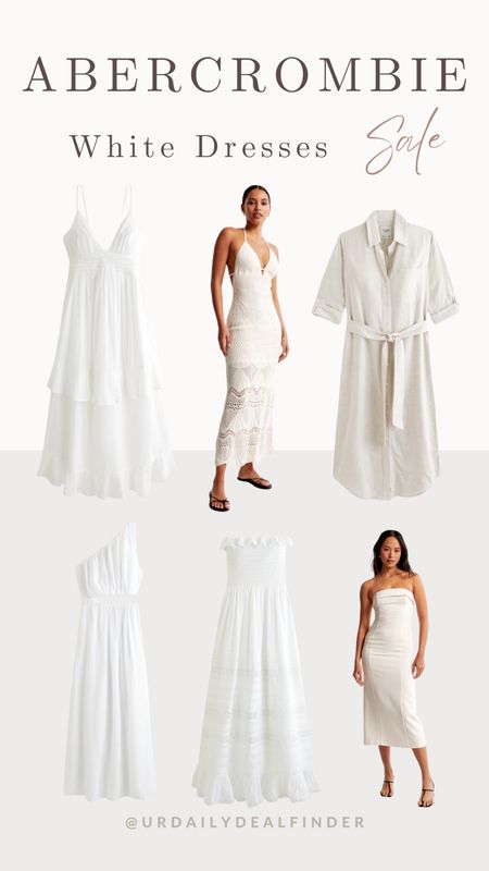 White dresses sale alert at Abercrombie & Flitch🤩 summer is finally here!

Follow my IG stories for daily deals finds! @urdailydealfinder

#LTKsalealert #LTKtravel #LTKstyletip