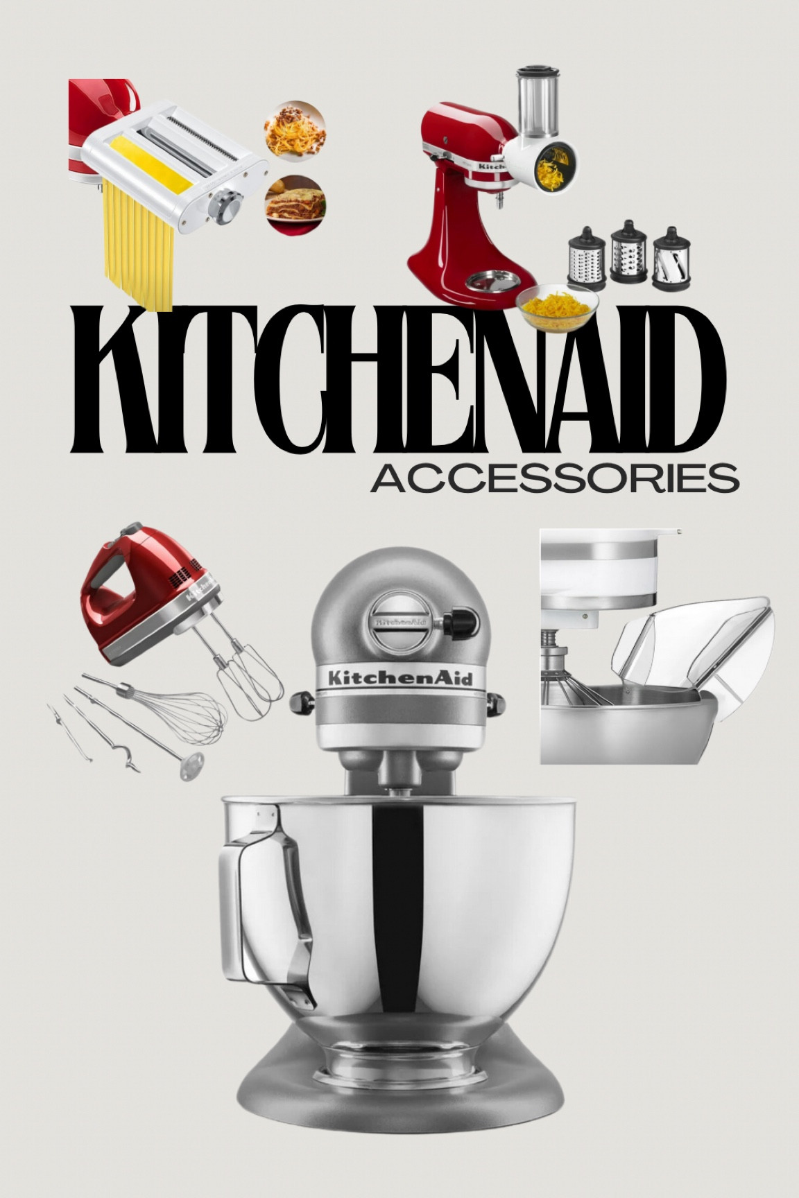 Did you know you can get all these attachments for your kitchen aid mixer???? I especially love the grater for fresh cheese 👍🏻 @walmart #walmartpartner #walmartmusthaves

#LTKSeasonal #LTKFamily #LTKHome