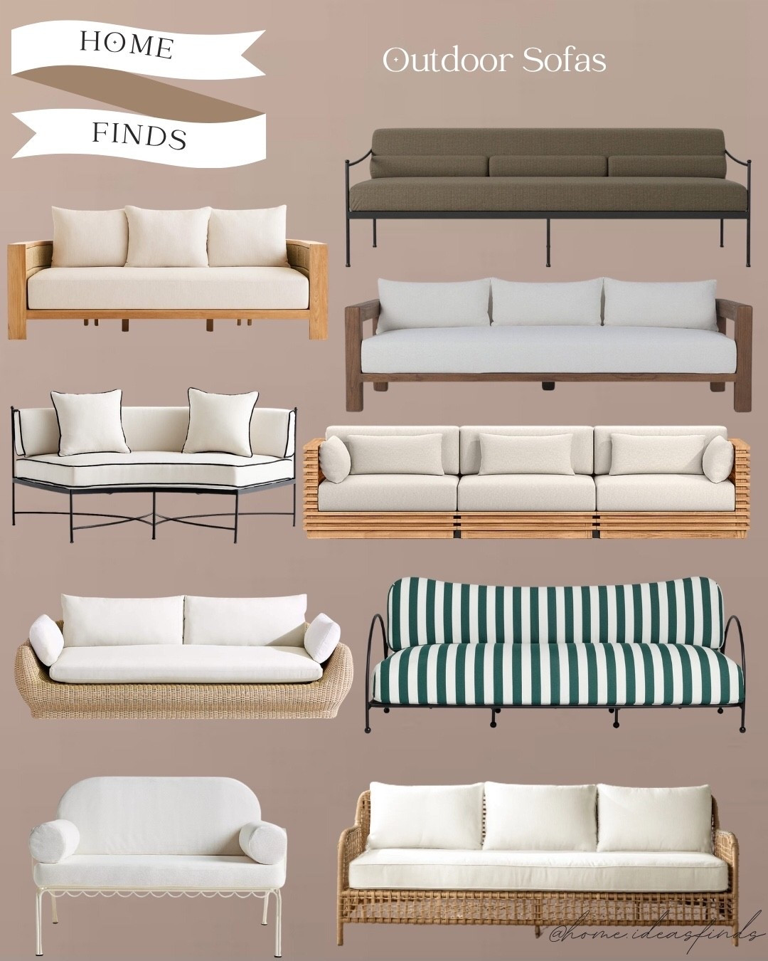 Outdoor sofas, outdoor furniture, outdoor seating 

#LTKHome