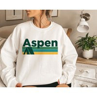 Aspen Colorado Sweatshirt Retro Unisex Crewneck - Camping Style | Etsy (US)