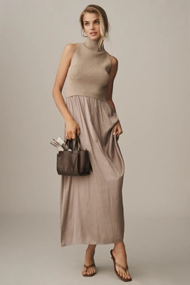 The Thea Sleeveless Twofer Maxi Dress | Anthropologie (US)