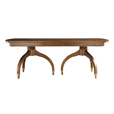 Anderson Extension Dining Table with Brass Casters & Leaf for 10 Seating | Ballard Designs, Inc.