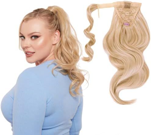 INH Hair Jordynn Ponytail Extension 18 inch Clip in Wrap Around Pony Tail Hairpiece for Women | C... | Amazon (US)