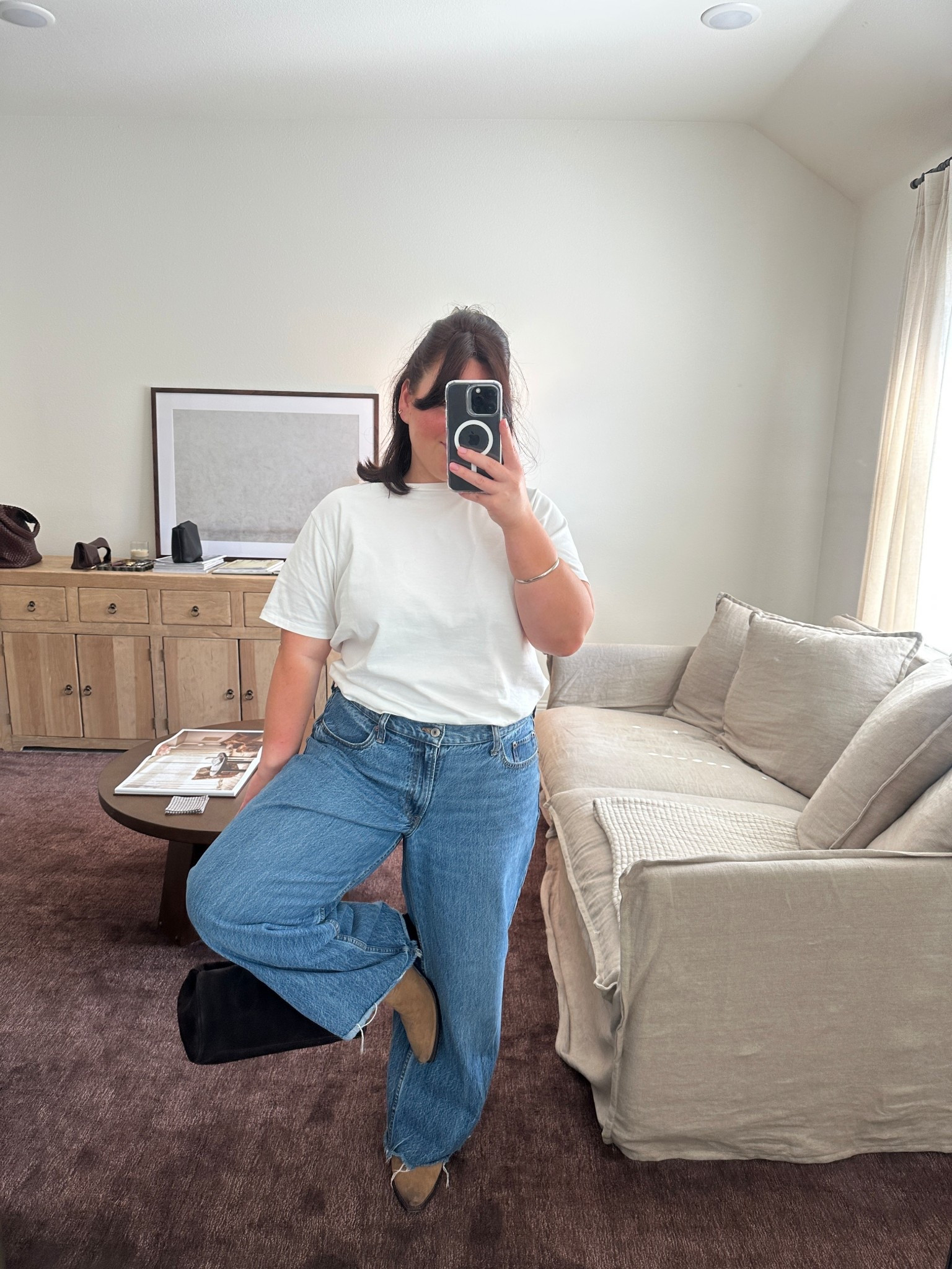 Ootd is one of my favorite combos right now - slouchy jeans and a white tee! Loving this bag from free people. They don’t have the chocolate brown online, but linked the black. 

Suede bag, fall outfit, white tee outfit, slouchy jeans, the perfect jeans, fall jeans, fall bag, chocolate brown suede bag 

#LTKStyleTip #LTKSeasonal #LTKFindsUnder100