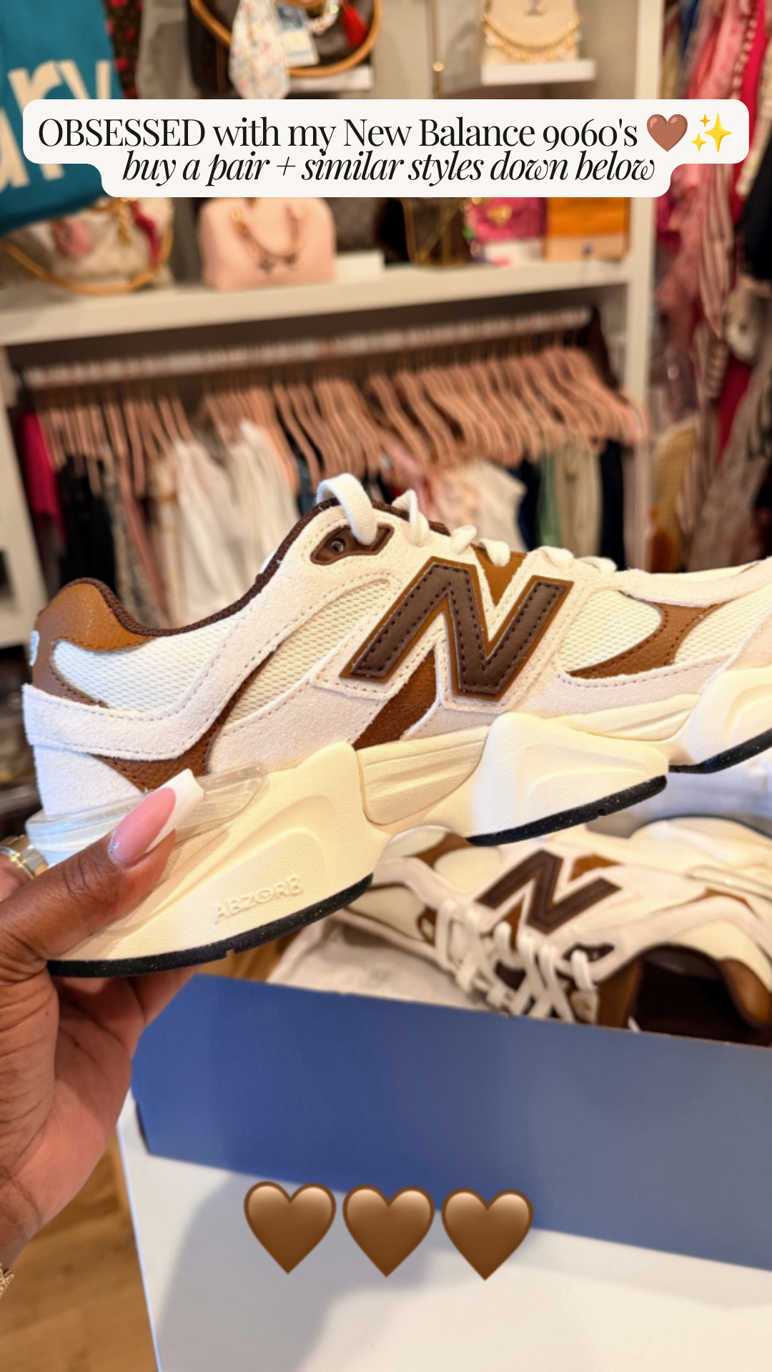 Finding a neutral sneaker that is equal parts comfy and stylish is an absolute win! 🤎✨ I am completely obsessed with these New Balance 9060s. The cream, tan, and brown colorway gives the ultimate cozy, everyday vibe, and they are so lightweight and supportive for walking around. Shop a pair plus similar neutral sneaker styles linked below! 🛒 Follow for more @OPERATION_NIKI on IG, TikTok, & Facebook #NewBalance9060 #SneakerUnboxing #NeutralAesthetic #OperationNiki #StreetwearStyle #Sneakerhead #OOTDInspo #CozyVibes #ShoppingHaul

#LTKootd #LTKMidsize #LTKPlusSize