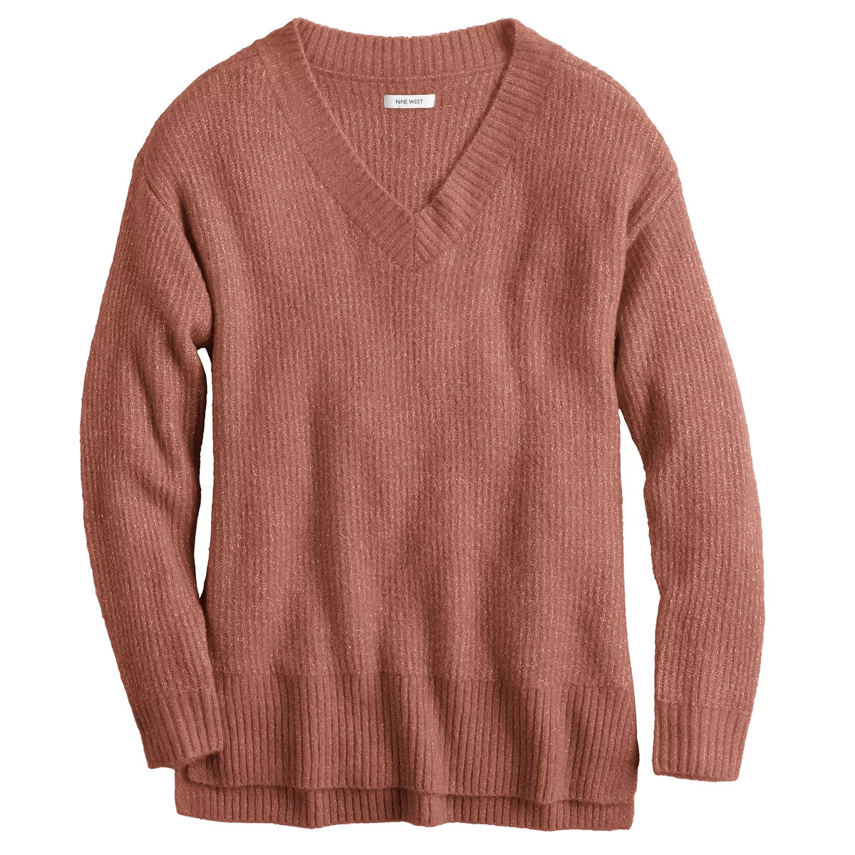 Women's Nine West V-Neck Step Hem Tunic | Kohl's