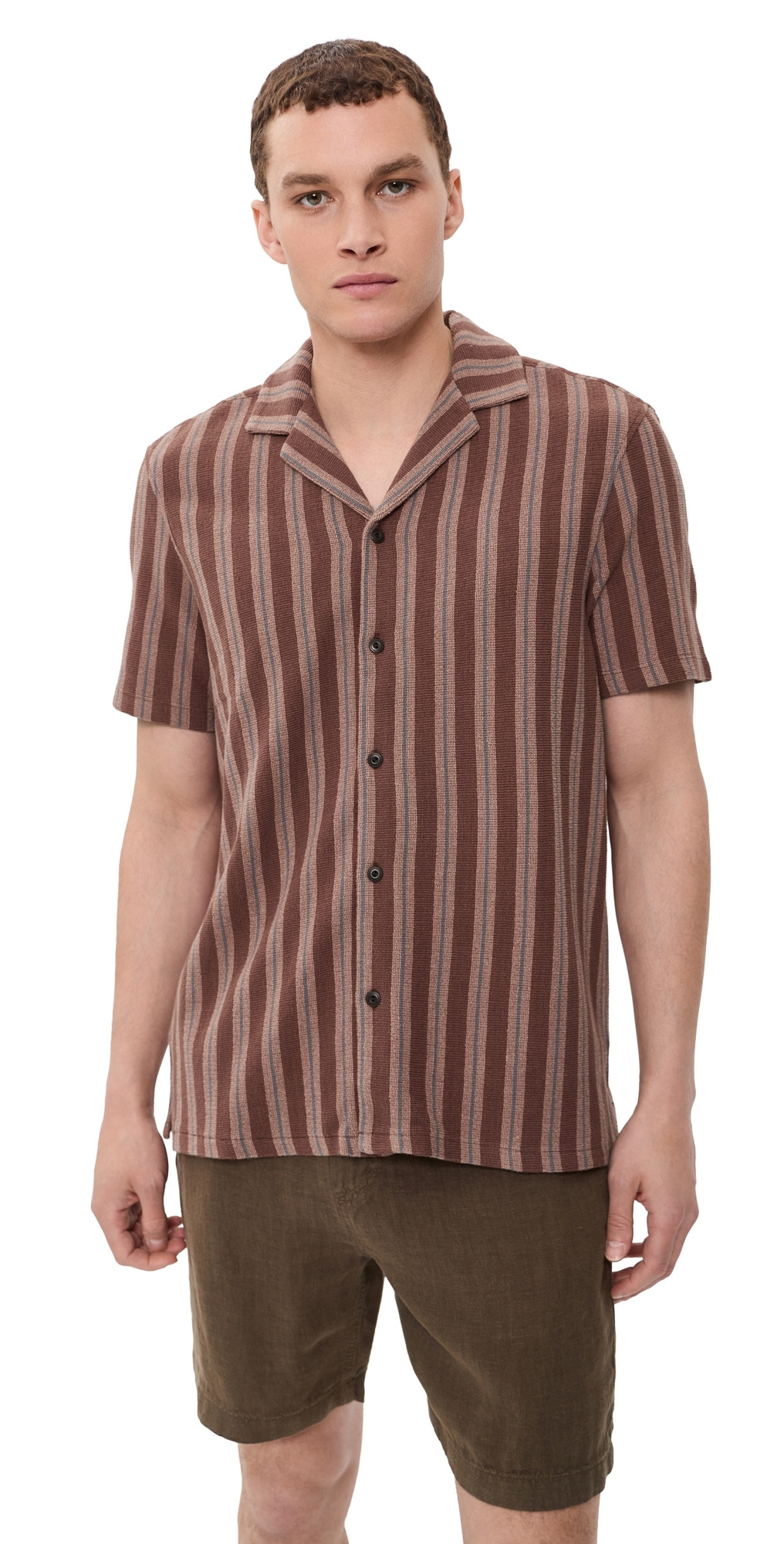 Faherty Oasis Camp Shirt Autumn Sky Stripe XL | Shopbop