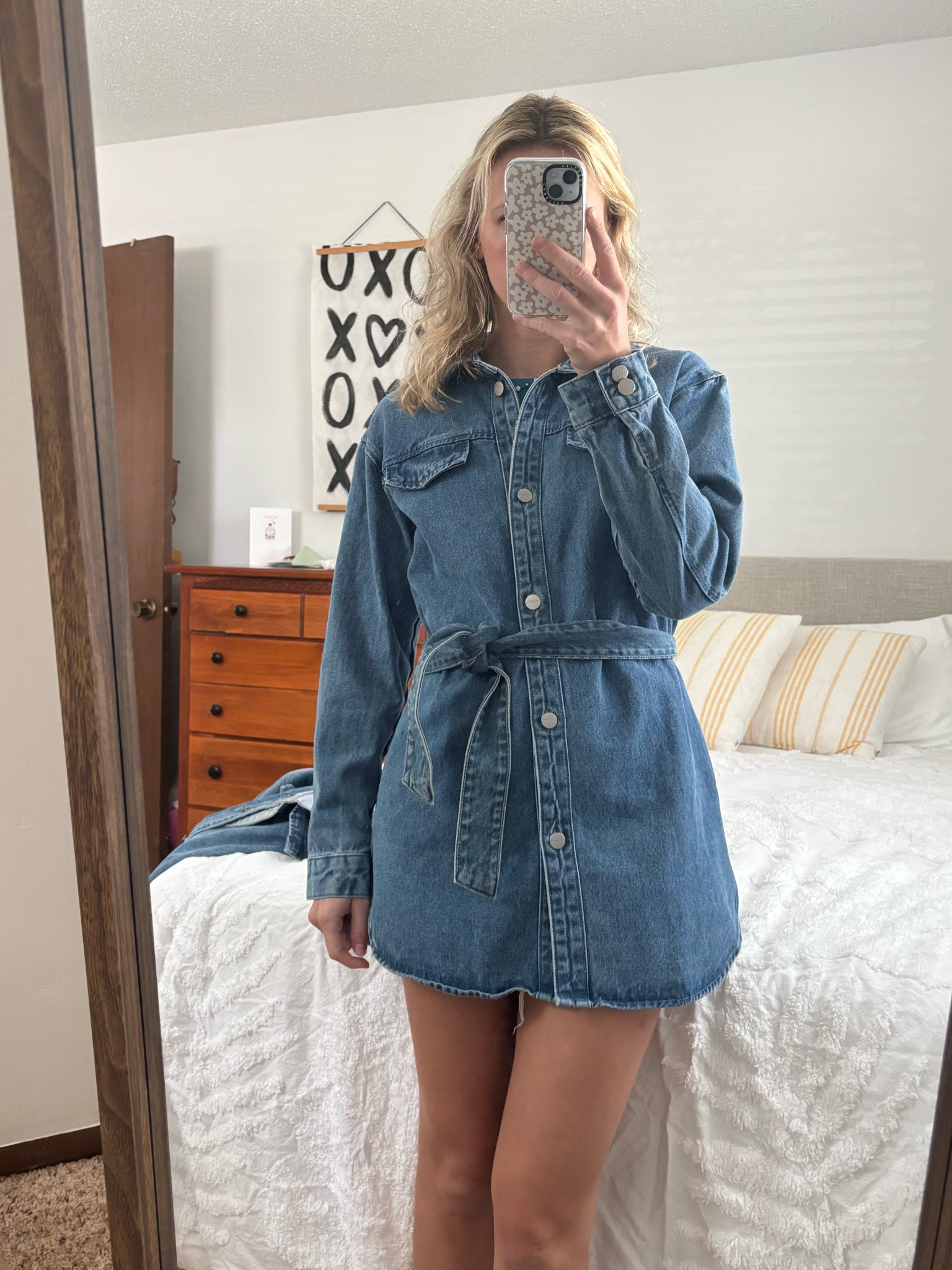 Jean is SO in again and I’m loving it. 
This fall is all about DENIM! 
Pair this with cowboy boots or moto boots and 👏🏼👏🏼👏🏼

I’m wearing an XS from Revolve

Jean dress, denim style, fall outfit


#LTKStyleTip #LTKSeasonal #LTKFallSale