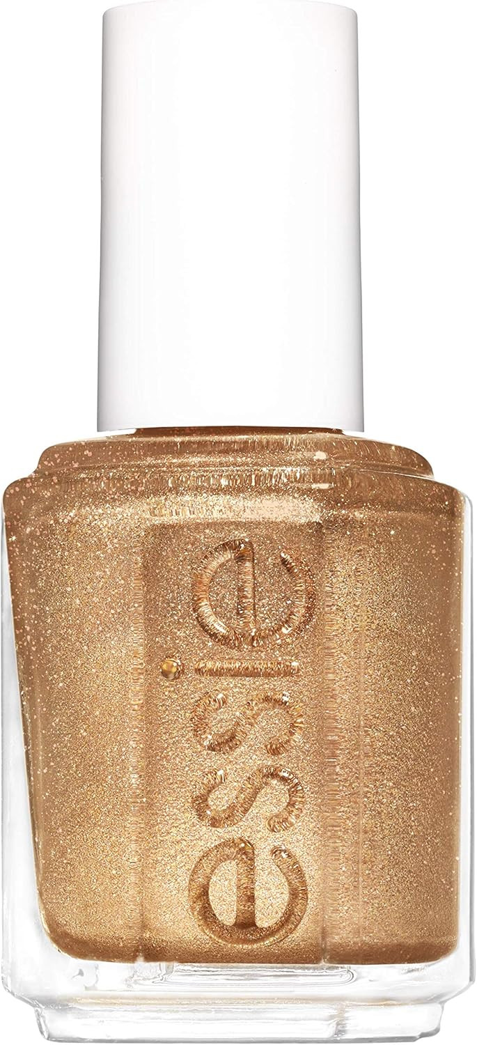 essie nail polish, summer 2020 collection, gold nail polish with ultra-fine glitter, mosaic on down, | Amazon (US)