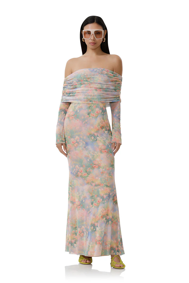 Thelma Dress - Fog Field | ShopAFRM