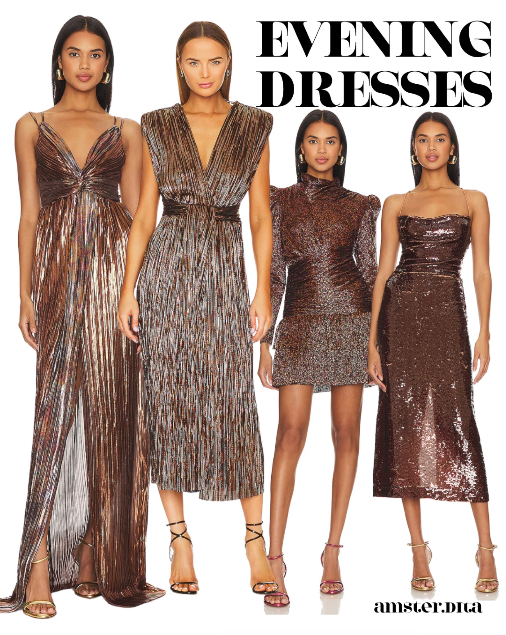 Bronze Evening Dresses