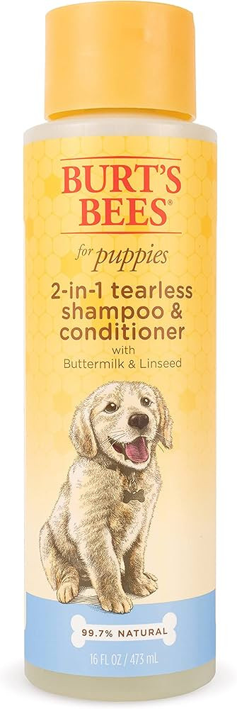 Burt's Bees for Pets Puppies Natural Tearless 2 in 1 Shampoo and Conditioner | Made with Buttermi... | Amazon (US)