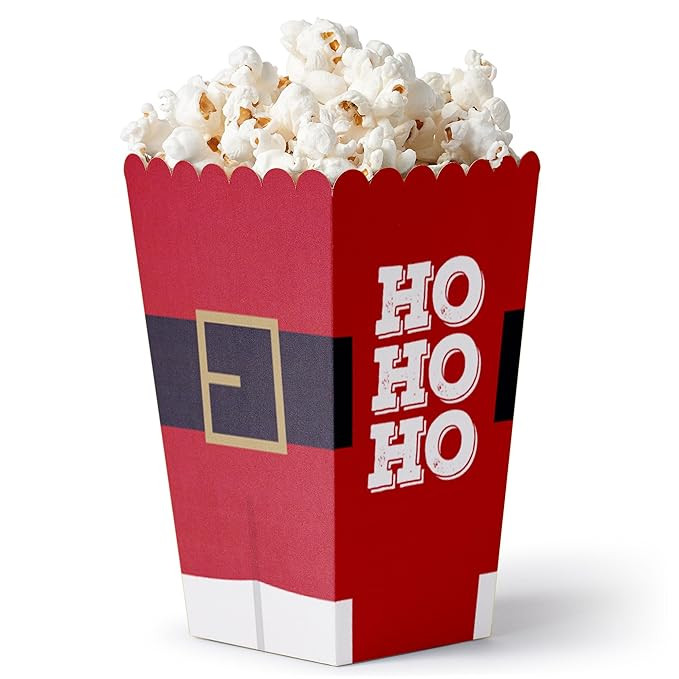 Big Dot of Happiness Jolly Santa Claus - Christmas Party Favor Popcorn Treat Boxes - Set of 12 | Amazon (US)