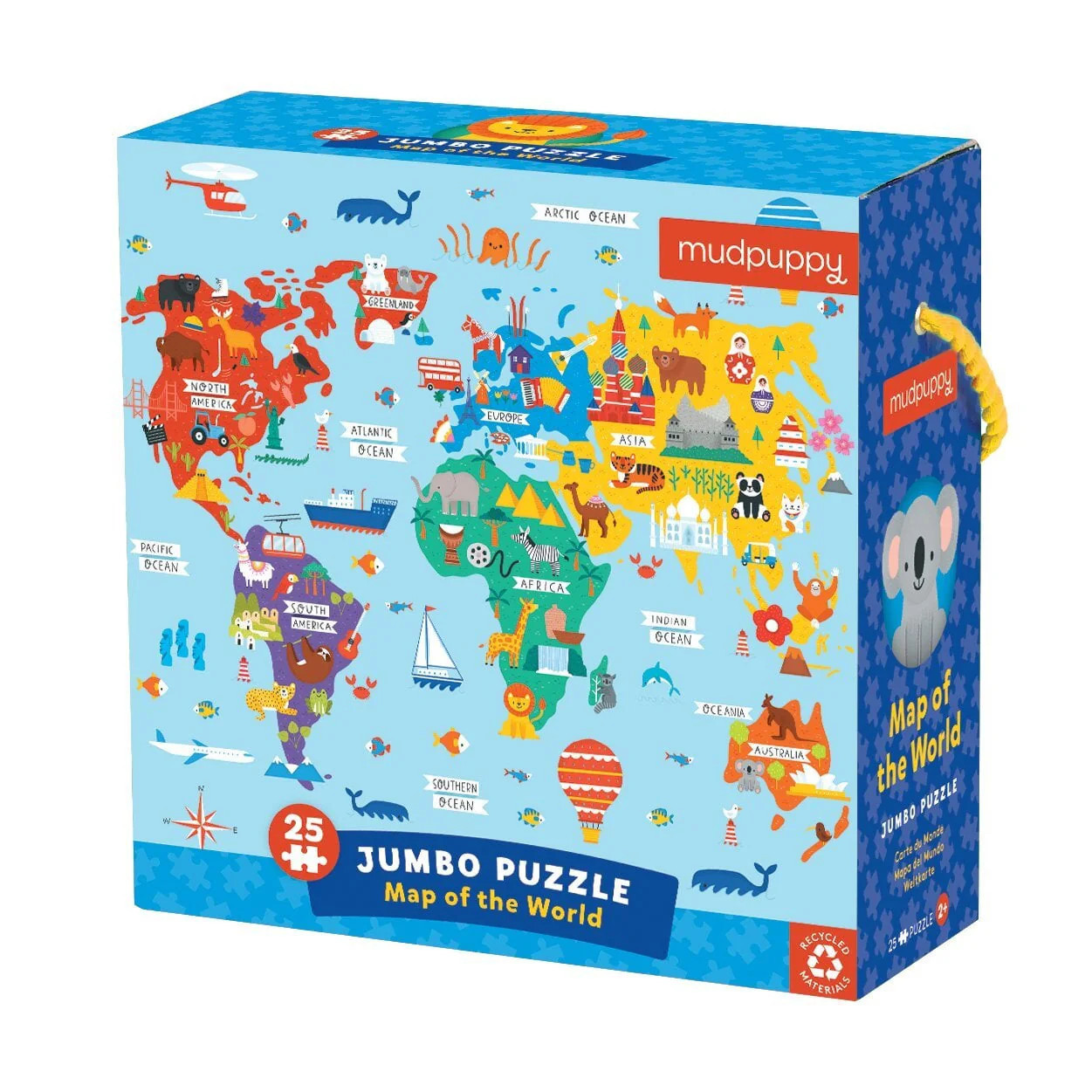 Map of the World Jumbo Puzzle | Galison