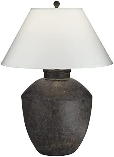 Pacific Coast Lighting 64V99 Massa Black Terracota 1-Light 150W Table Lamp | Amazon (US)