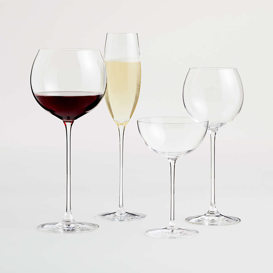 Camille 23-Oz. Long-Stem Wine Glass - Red + Reviews | Crate & Barrel | Crate & Barrel