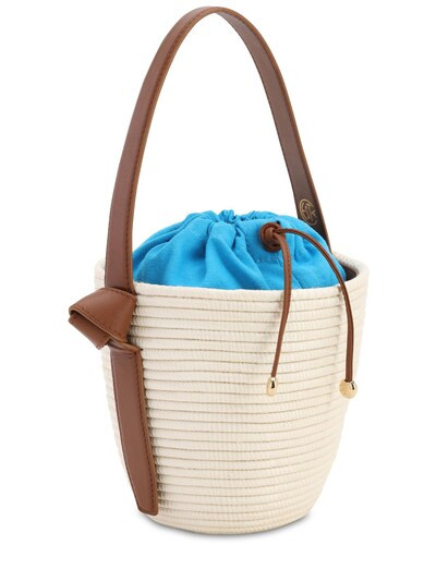 Cesta Collective - Lvr exclusive lunchpail cotton bag - White/Blue | Luisaviaroma | Luisaviaroma