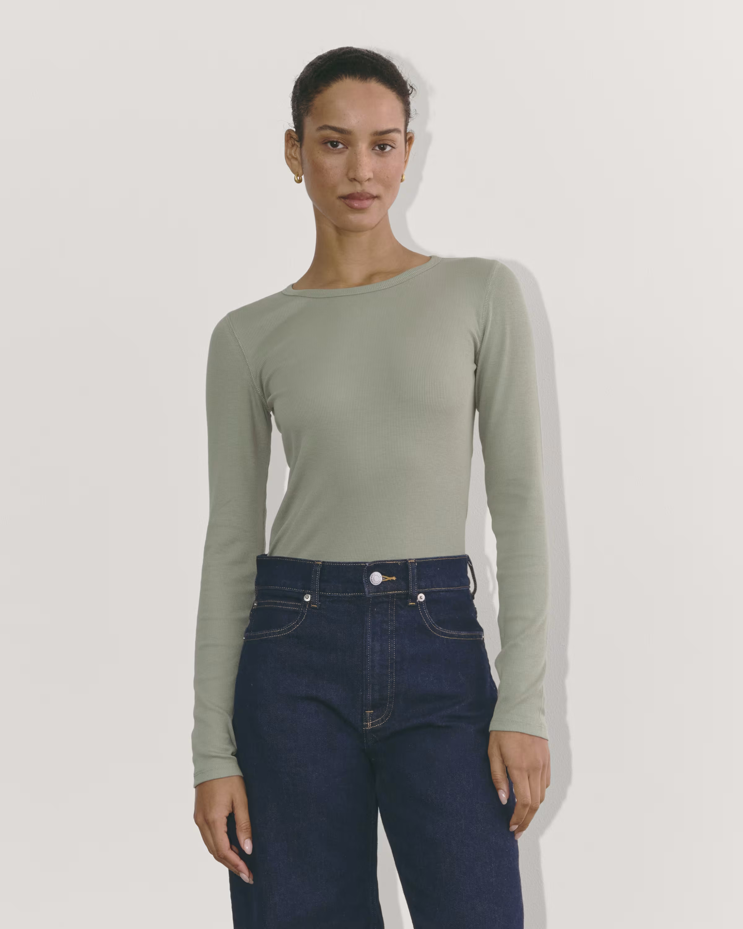 The Luxe Rib Long-Sleeve Crew | Everlane