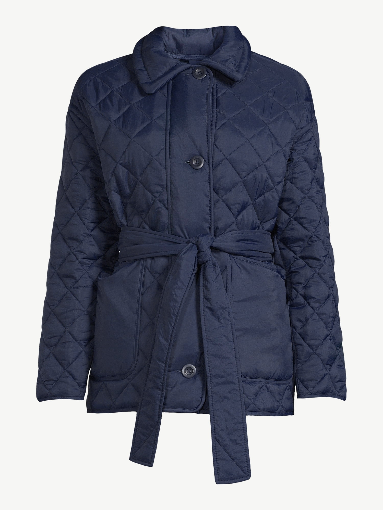 Free Assembly Women's Quilted Shell Jacket - Walmart.com | Walmart (US)