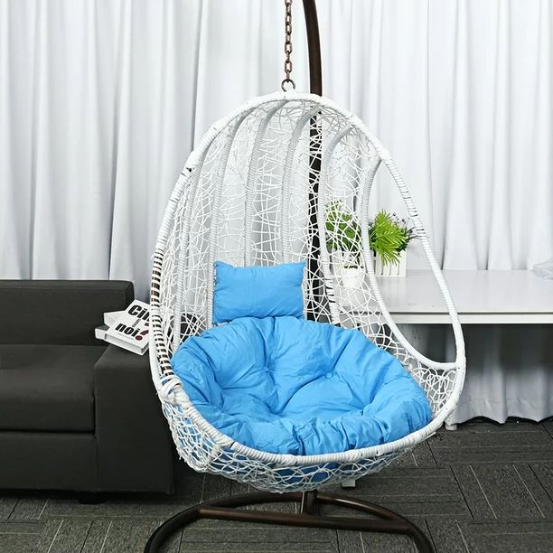 Round Pillow Cushion Mat 41.3" DIA, Hanging Hammock Swing Chair Back Pad, Hanging Basket Indoor a... | Walmart (US)