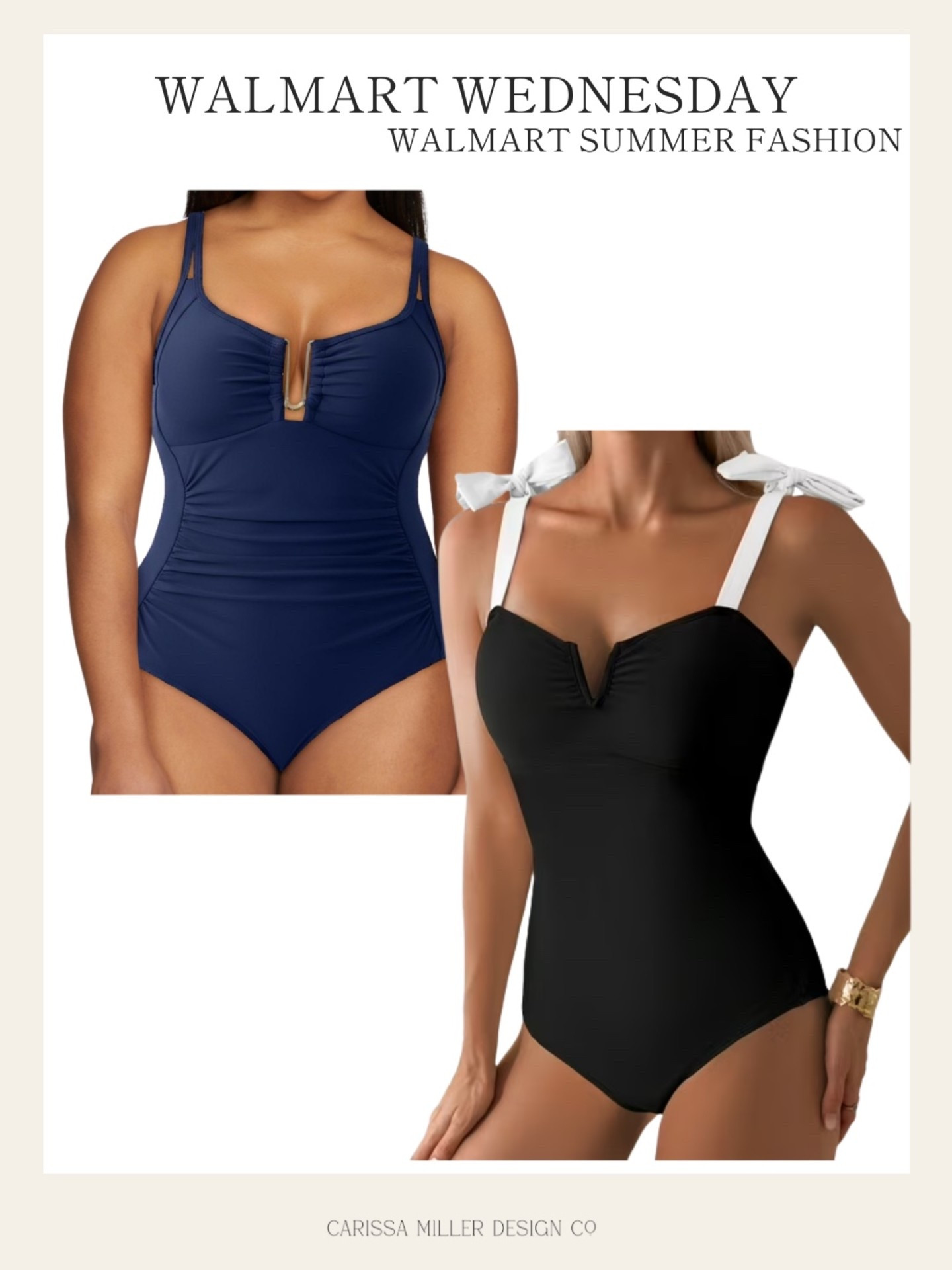 If you’re needing some affordable swimsuits, look no further! Both of these come in multiple cute colors.