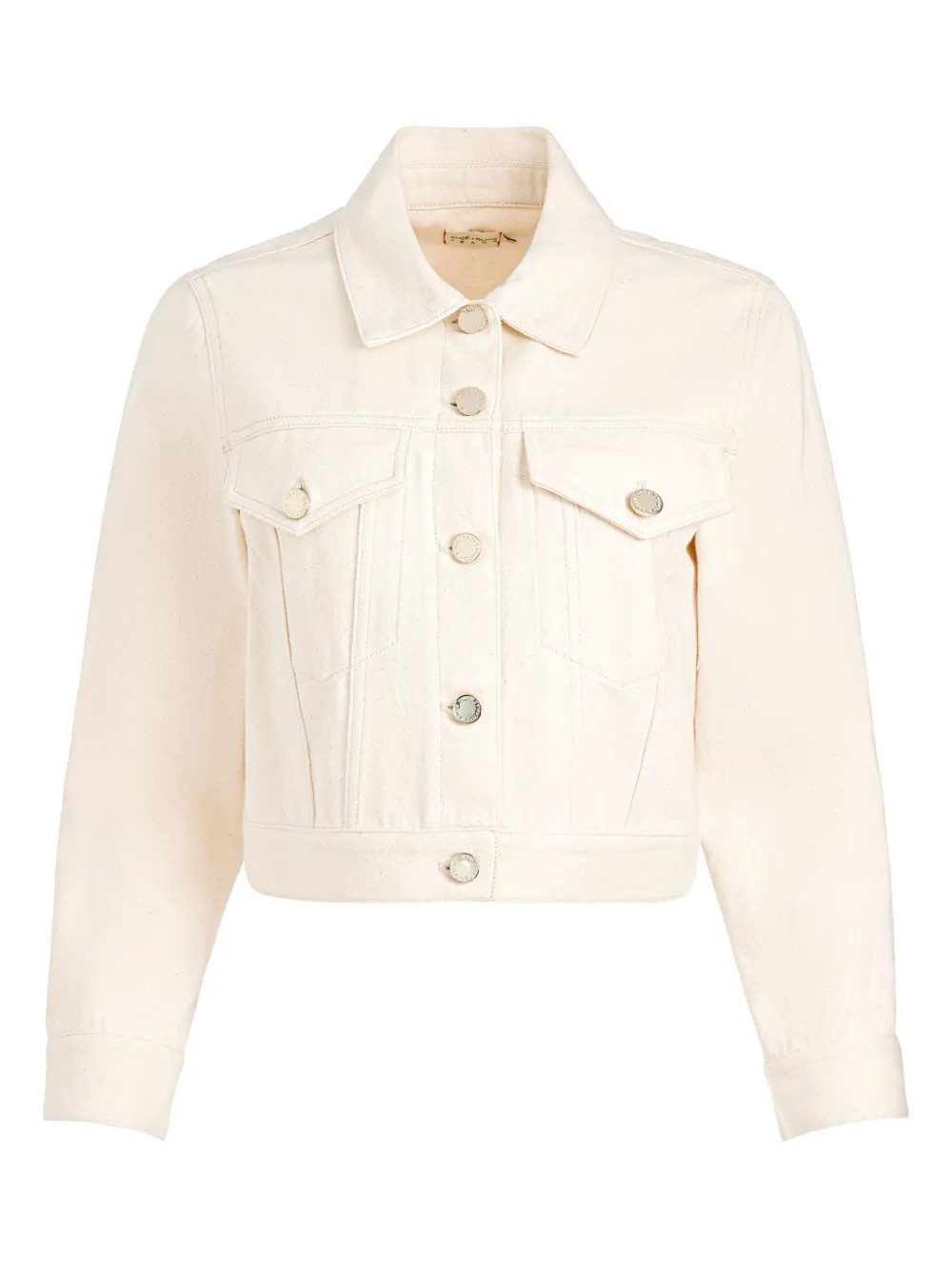 alice + olivia Lana denim jacket - Neutrals | Farfetch Global