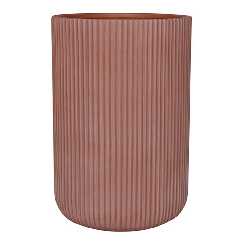 Winchester Tall Ribbed Planter, 12" | At Home