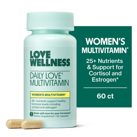 Love Wellness Daily Love Multivitamin for Women, Hormone Balance Support with Cortisol & Estrogen Support, 60 Count | Walmart (US)